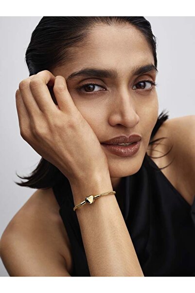 Pandora Kalp Klipsli Kesme Yüzeyli Yılan Zincirli Bileklik