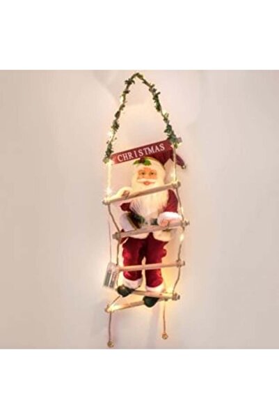 UnderShop Scară LED Moș Crăciun Roșu - 45 cm