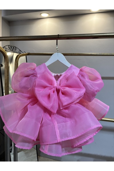 Laresse Balon Kollu Tokalı Kız Çocuk Abiye Elbise