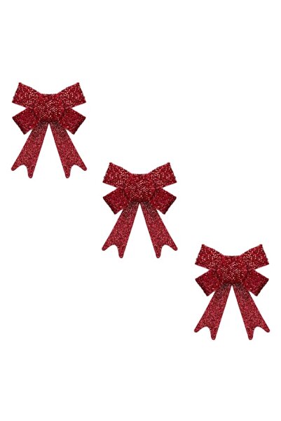 MYONNA IT & E- COMMERCE Χριστουγεννιάτικοι Διακοσμητικοί Φιόγκοι PVC, Κόκκινο...