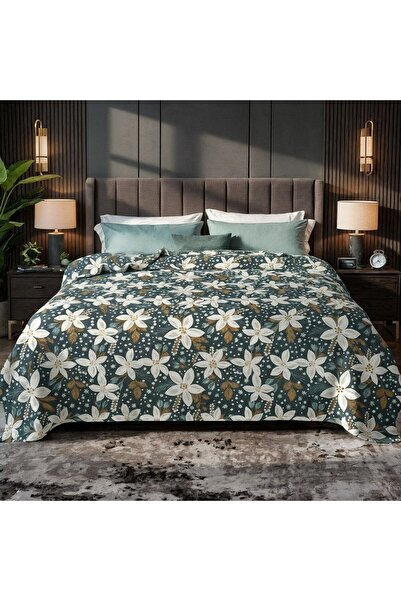 Roshen Lightweight blankets, 900 grams net, for two people, with a soft and elegant pattern