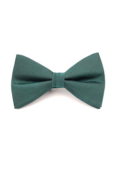 6AM Ceremony Papion texturat simplu verde închis