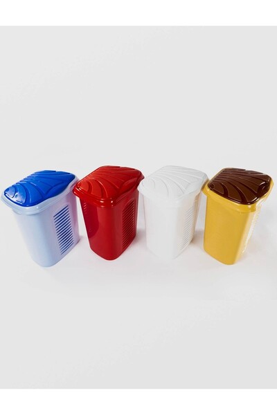 JollyMag Koš na prádlo s víkem OVAL 45cm x 38cm x 51cm, plast Sterk, různé barvy