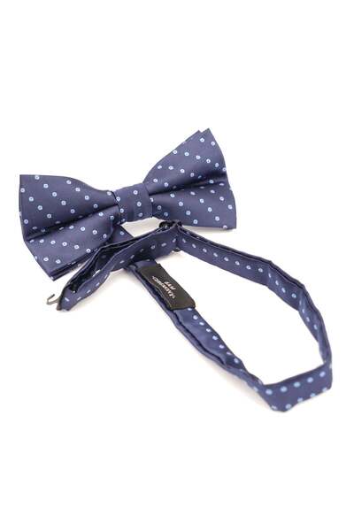 6AM Ceremony Papion clasic bleumarin cu buline albastre