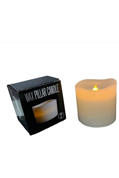 Yara Lumânare din ceară cu LED și senzor 8x8 cm