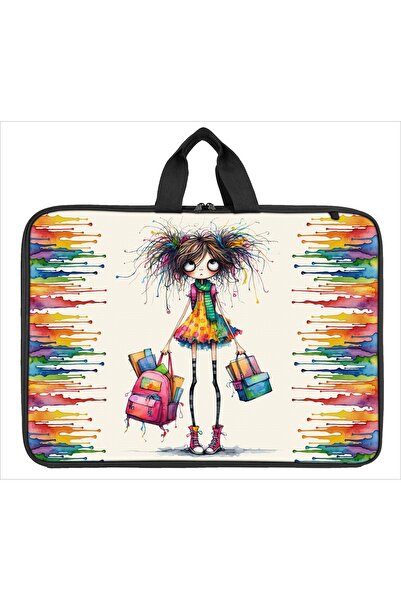 Glanart askılı, fermuarlı 35x50 resim çantası su geçirmez ketenli kumaş 35x50...