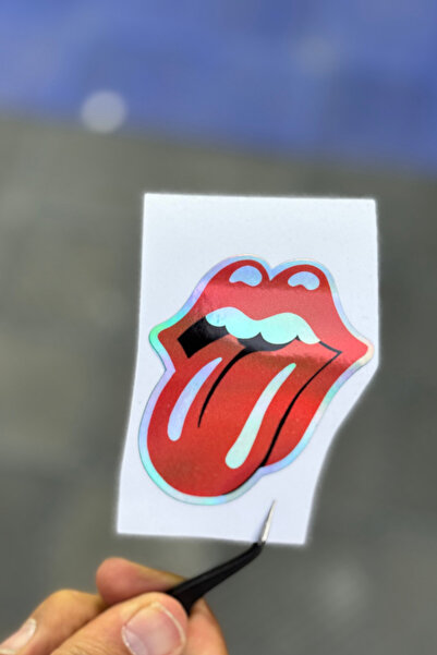 Banxtre Motor-Araba-Laptop için Hologramlı Dudak sticker1 (7CMX6CM) 1 Adet