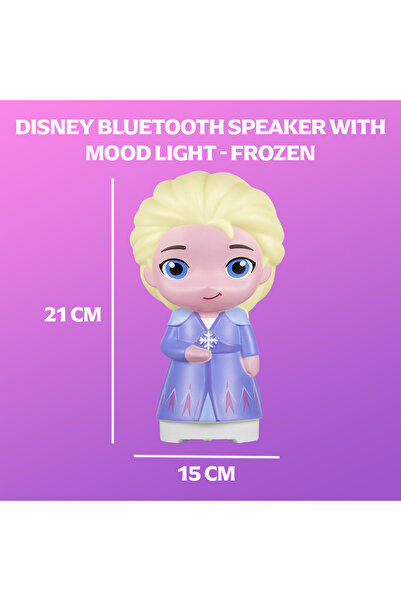 SMD-Volkano مكبر صوت ديزني فروزن بتقنية البلوتوث مع إضاءة مزاجية | مكبر صوت لاسلكي | إضاءة ليلية LED متغيرة الألوان