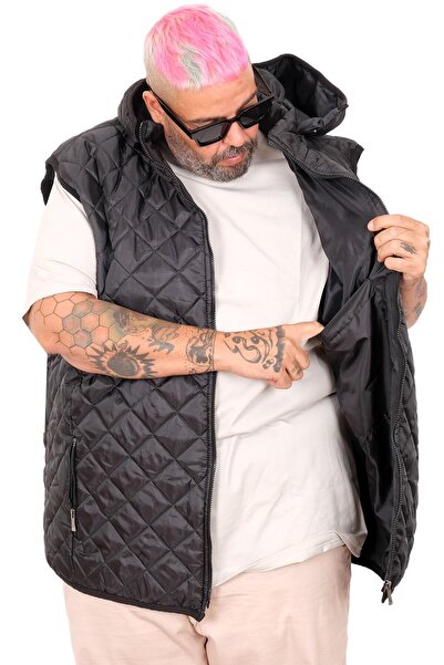 cusseli Large Size Vest with Quilted Capson 25711