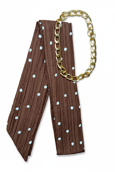 maia Fular Necklace – Modern Design with Gold Color Chain