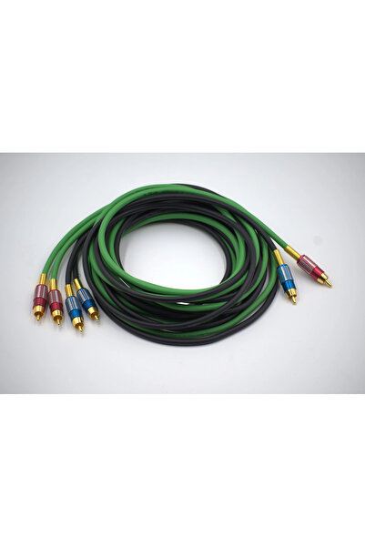 For-X Bakır Amfi Rca Kablosu - 2 Giriş 4 Çıkış Anfi Rca Kablosu - 2 Metre - E...