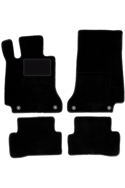 Other Covorașe negre din velur pentru: Mercedes C W205 cu suport pentru picio...