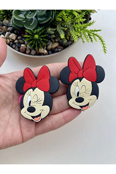 NEHİRDEN Miki Mouse Figured Silicone Rubber Buckle 2 Pieces