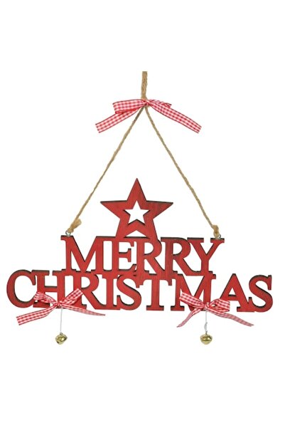 SHOPIENS Decorațiune de Crăciun, Lemn, Stea Roșie, 30 cm - MYONNA IT & E-COMM...