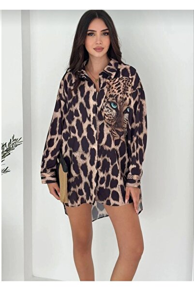 ANBLYs COLLECTION KAPLAN DESEN KADIN TUNİK GÖMLEK