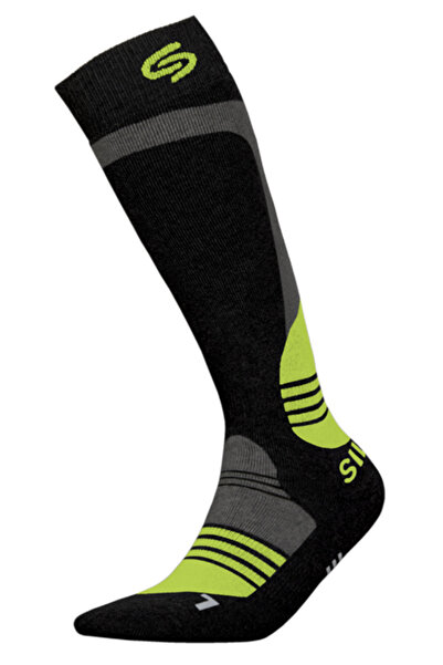 InMove Șosete termice Ski Deodorant Silver cu ioni de argint, negru-verde, 41-43