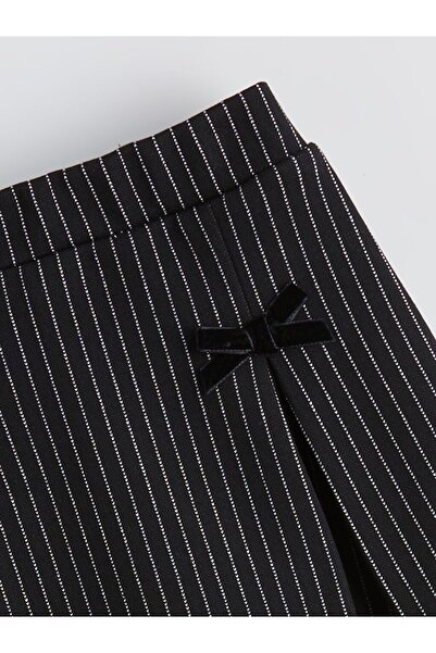 LC Waikiki LCW Kids Beli Lastikli Çizgili Kız Çocuk Şort Etek