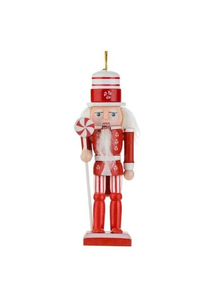 ANTBRO ® Ornament de Crăciun pentru brad - soldat cu uniformă roșie și modele...