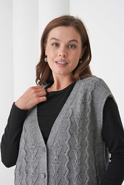 New Lamierra Mother Women's Knitwear Plus Size Wool Vest