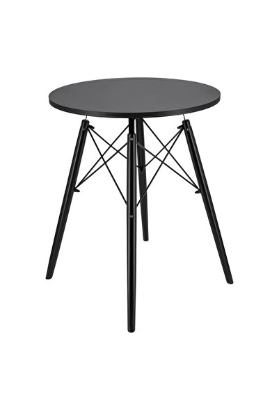 Other Masă rotundă scandinavă modernă, maro, pentru living, sufragerie, bucătărie