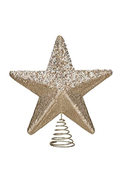 ANTBRO ® Διακοσμητικό Χριστουγεννιάτικου Δέντρου - Μπεζ Αστέρι από Αφρό με Χι...