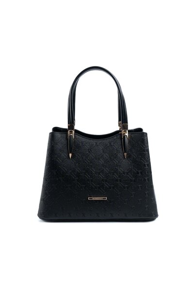 Silver Polo Silver & Polo Black Sp1205 Women's Handbag