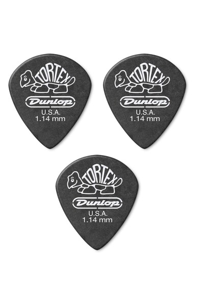 DUNLOP Jim 482R1.14 Gitar Penası 3 Adet Tortex Pb Jazz III Pena (1.14 mm)