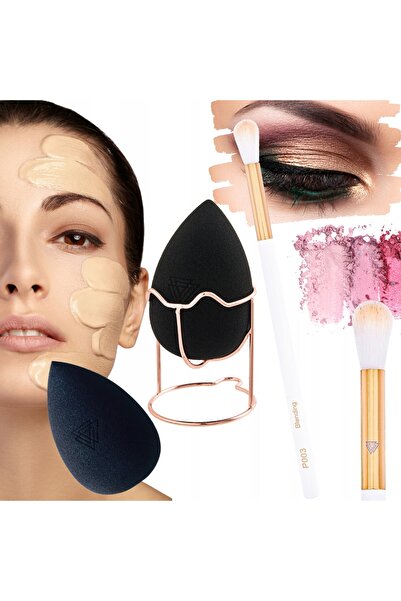 Other Set profesional de burete de machiaj + pensule pentru fard de pleoape