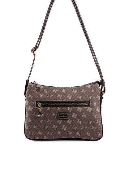 Silver Polo Γυναικεία τσάντα χιαστί καφέ χρώματος SP818