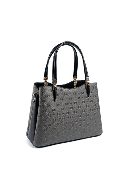 Silver Polo Silver & Polo Platinum - Black Sp1205 Women's Handbag
