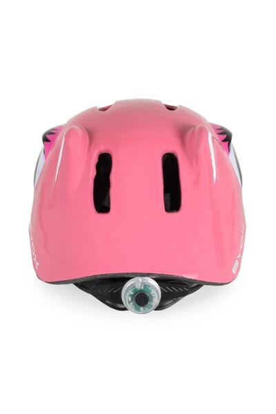 byox Kati Kids Helmet Pink, LED Light, Ventilated, Adjustable S (48–54 cm)