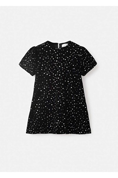 MANGO Baby Payetli mini elbise