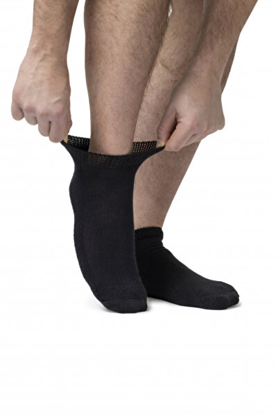 IOMI footnurse Set șosete diabetice, scurte, cu căptușeală, negre, mărimea 43...