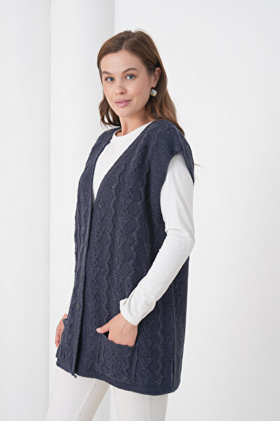New Lamierra Mother Women's Knitwear Plus Size Wool Vest