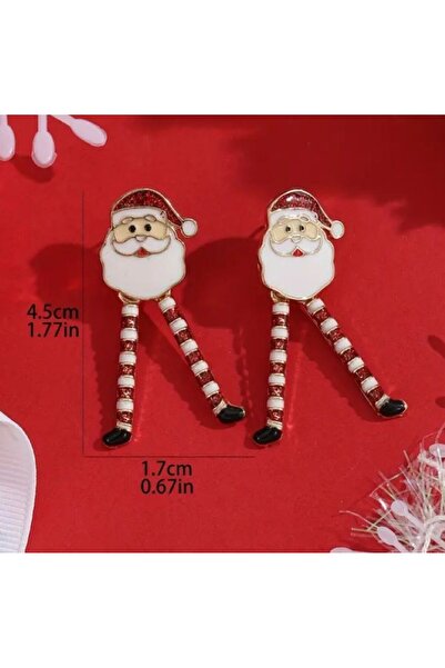 Dgt Luxury Santa Claus, New Year's Earrings, Sparkling, Fun Earrings