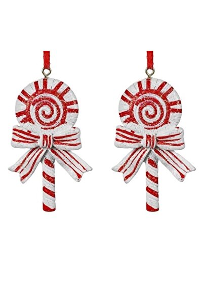 ANTBRO Set de 2 ornamente de Crăciun Antbro® în formă de baston de bomboane, ...