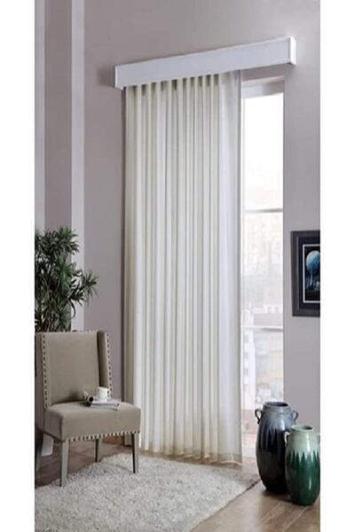AYCE EV TEKSTİLİ Ecru Satin Sunshade Curtain - Custom Made - Premium Quality - Flawless Atlas Elegance - Wide Size Options