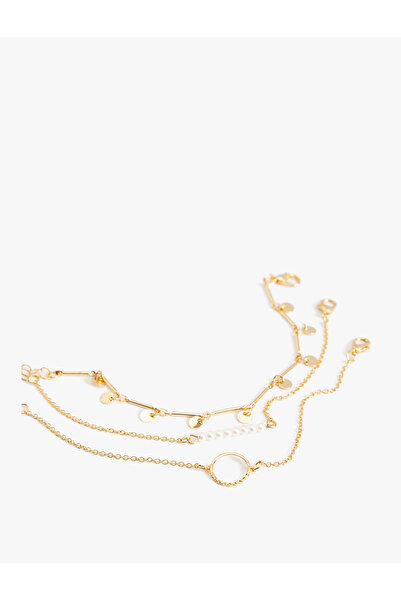 Koton Zincir Detaylı 3'lü Bileklik Seti