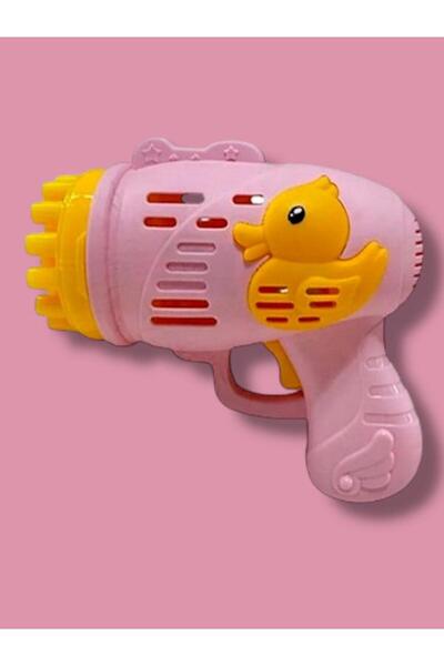 SAZE 1 LTR LİKİT SUYU ILE BİRLİKTE Duck Çok Delikli Pilli Köpük Atan Tabanca PEMBE