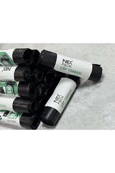 NEX PACK Çöp Torbası (Jumbo Boy) 300Gr 5 Rulo 10'lu 80x110