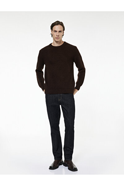 Koton Плетен пуловер с дълги ръкави и велосипедна яка