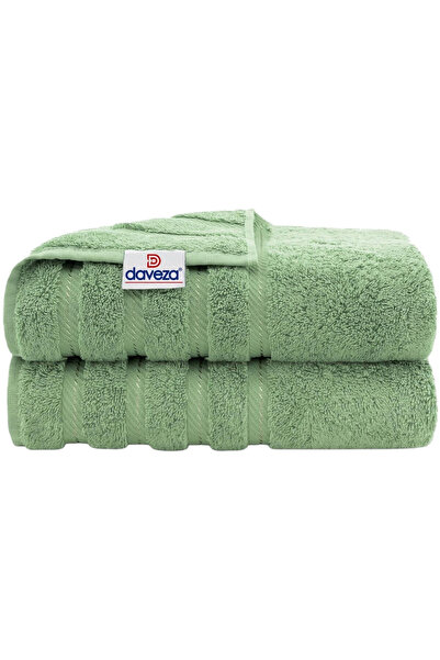 DAVEZA Σετ 2 πετσέτες Daveza Premium, 600 GSM, 100% τουρκικό Βαμβάκι, χρώμα S...