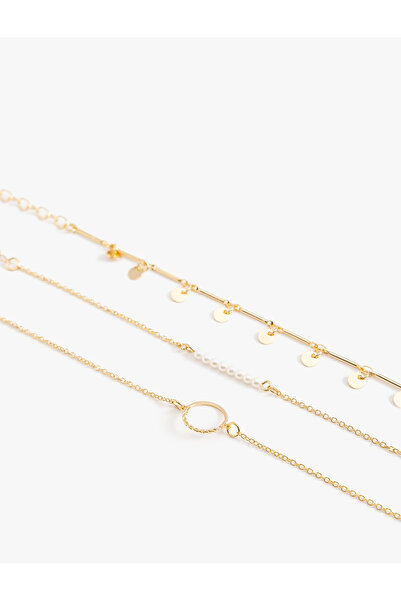 Koton Zincir Detaylı 3'lü Bileklik Seti