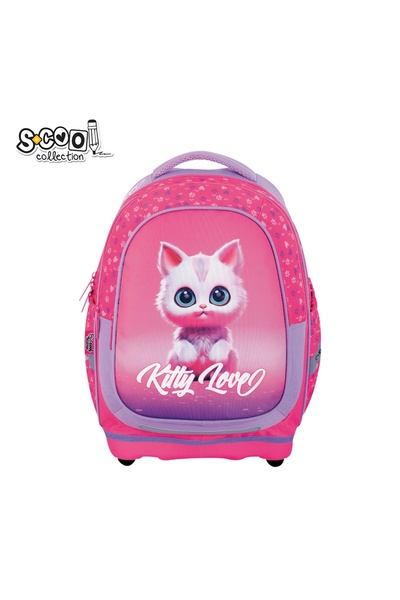 S COOL Rucsac anatomic KITTY LOVE, 39x33x18 cm - S-COOL