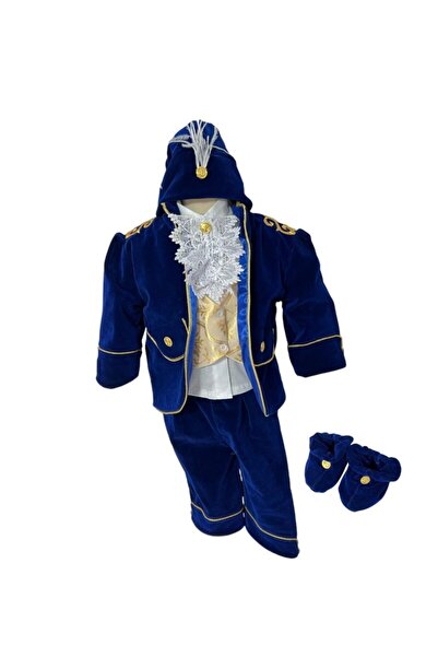 Botez Costum Royal – albastru regal (catifea)