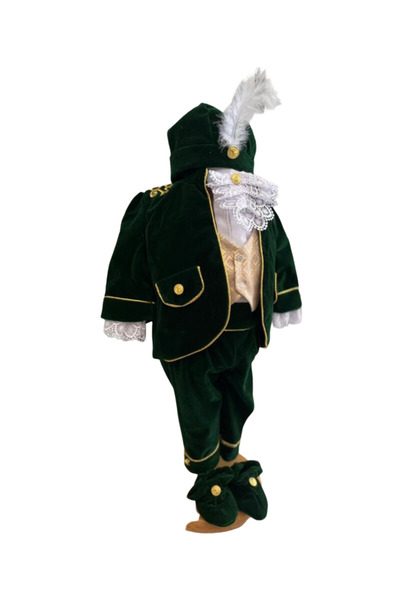 Botez Costum Royal – verde regal (catifea)