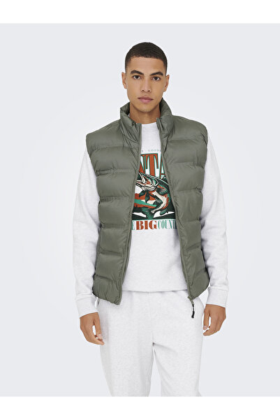 Only & Sons Чоловічий безшовний жилет ONSUNION SEAMLESS LIFE PUFFER VEST OTW OS22034830-4891032