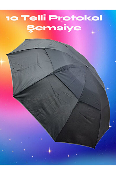 Rainwalker Güçlü Mekanizmalı Çift Kat Kumaşlı Manuel Elle Açmalı 10 Telli Şem...