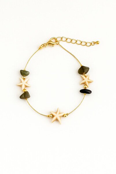 Vipfoni سوار من الأحجار الطبيعية بتفاصيل صدف البحر