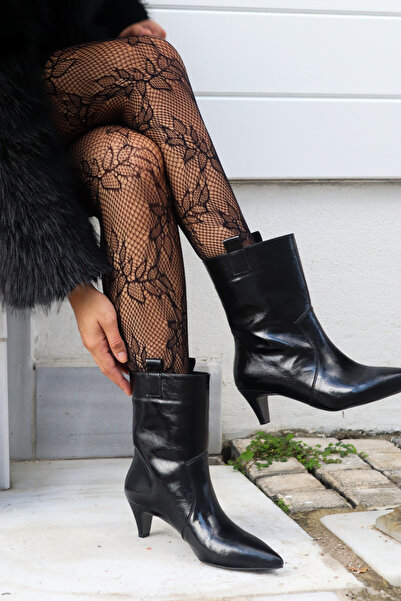 Yula Fashion Shoes Γυναικεία μποτάκια Javana με μυτερή μύτη